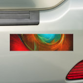 Blue Eye Modern Abstract Fine Art Cool Pattern #16 Bumpersticker (Op auto)