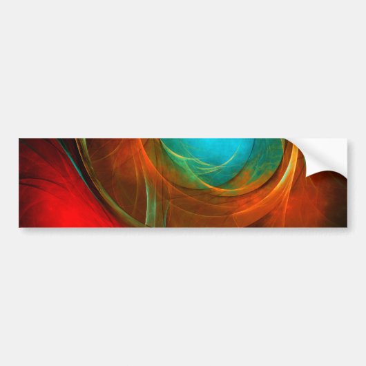 Blue Eye Modern Abstract Fine Art Cool Pattern #16 Bumpersticker (Voorkant)