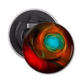 Blue Eye Modern Abstract Fine Art Cool Pattern #16 Button Flesopener (Voorkant)