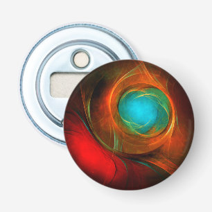 Blue Eye Modern Abstract Fine Art Cool Pattern #16 Button Flesopener