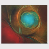 Blue Eye Modern Abstract Fine Art Cool Pattern #16 Cadeaupapier (Vlak)