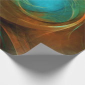 Blue Eye Modern Abstract Fine Art Cool Pattern #16 Cadeaupapier (Hoek)