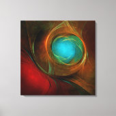 Blue Eye Modern Abstract Fine Art Cool Pattern #16 Canvas Afdruk (Voorkant)