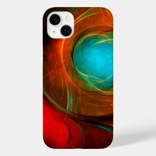 Blue Eye Modern Abstract Fine Art Cool Pattern #16 Case-Mate iPhone Case (Achterkant)