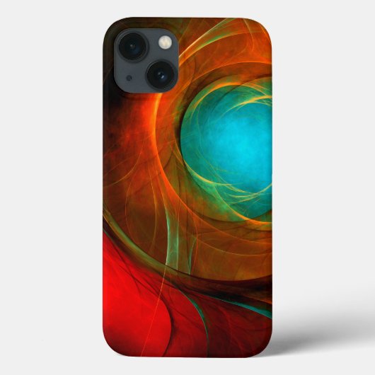 Blue Eye Modern Abstract Fine Art Cool Pattern #16 Case-Mate iPhone Case (Achterkant)