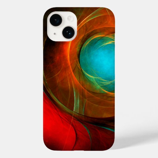 Blue Eye Modern Abstract Fine Art Cool Pattern #16 Case-Mate iPhone Case (Achterkant)
