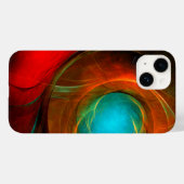 Blue Eye Modern Abstract Fine Art Cool Pattern #16 Case-Mate iPhone Case (Achterkant (horizontaal))