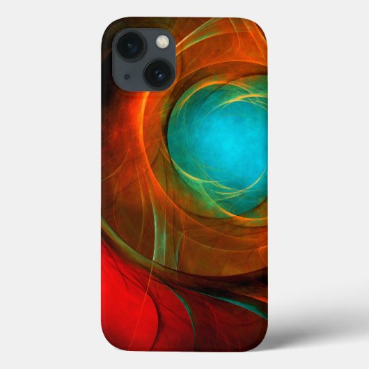 Blue Eye Modern Abstract Fine Art Cool Pattern #16 Case-Mate iPhone Case (Achterkant)