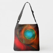 Blue Eye Modern Abstract Fine Art Cool Pattern #16 Crossbody Tas (Achterkant)