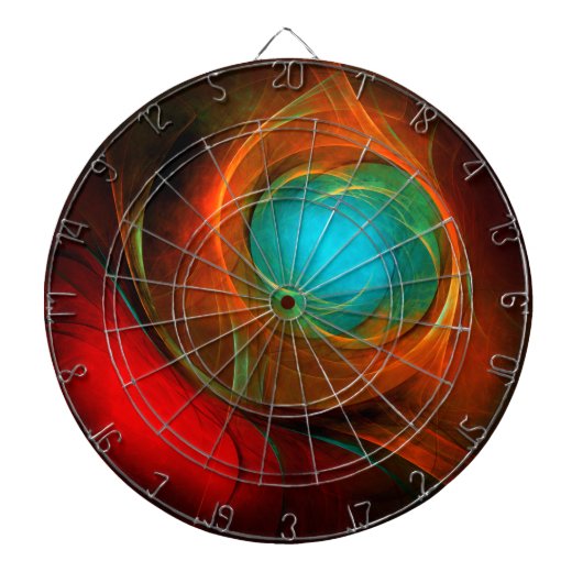 Blue Eye Modern Abstract Fine Art Cool Pattern #16 Dartbord (Voorkant)