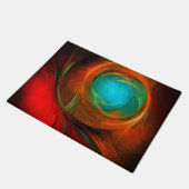 Blue Eye Modern Abstract Fine Art Cool Pattern #16 Deurmat (Schuin)