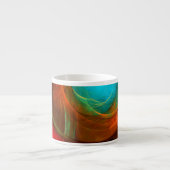 Blue Eye Modern Abstract Fine Art Cool Pattern #16 Espresso Kop (Voorkant)