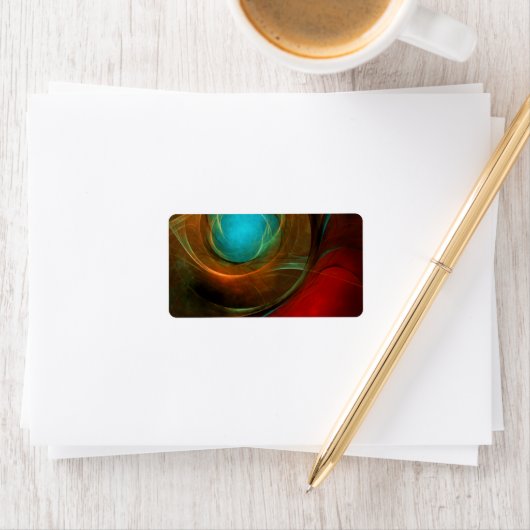 Blue Eye Modern Abstract Fine Art Cool Pattern #16 Etiket (Insitu)