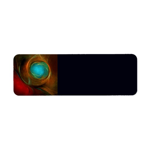 Blue Eye Modern Abstract Fine Art Cool Pattern #16 Etiket (Voorkant)