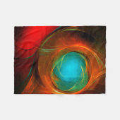 Blue Eye Modern Abstract Fine Art Cool Pattern #16 Fleece Deken (Voorkant (Horizontaal))