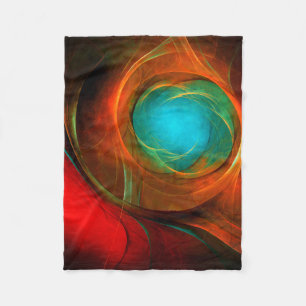 Blue Eye Modern Abstract Fine Art Cool Pattern #16 Fleece Deken
