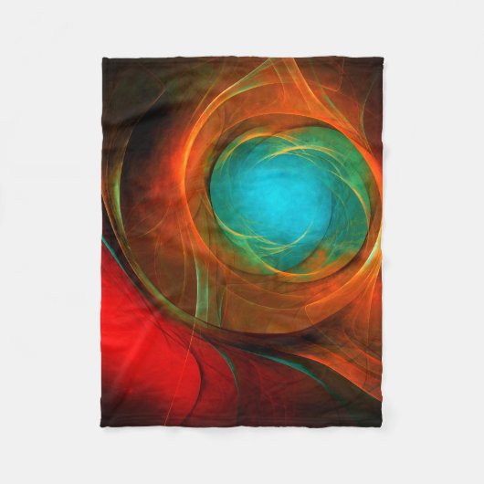 Blue Eye Modern Abstract Fine Art Cool Pattern #16 Fleece Deken (Voorkant)