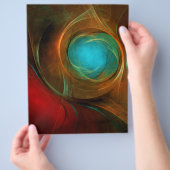 Blue Eye Modern Abstract Fine Art Cool Pattern #16 Flyer (Hand)