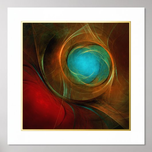 Blue Eye Modern Abstract Fine Art Cool Pattern #16 Folie Afdrukken (Voorkant)