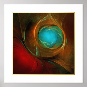Blue Eye Modern Abstract Fine Art Cool Pattern #16 Folie Afdrukken