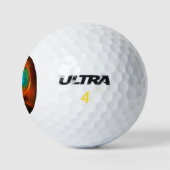Blue Eye Modern Abstract Fine Art Cool Pattern #16 Golfballen (Logo)