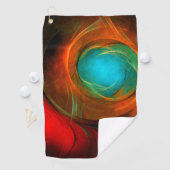 Blue Eye Modern Abstract Fine Art Cool Pattern #16 Golfhanddoek (Insitu)