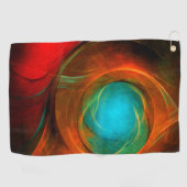 Blue Eye Modern Abstract Fine Art Cool Pattern #16 Golfhanddoek (Horizontaal)