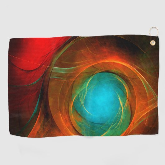 Blue Eye Modern Abstract Fine Art Cool Pattern #16 Golfhanddoek (Horizontaal)