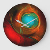 Blue Eye Modern Abstract Fine Art Cool Pattern #16 Grote Klok (Voorkant)