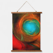 Blue Eye Modern Abstract Fine Art Cool Pattern #16 Hangend Wandkleed (Voorkant)