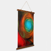 Blue Eye Modern Abstract Fine Art Cool Pattern #16 Hangend Wandkleed (Gebogen)
