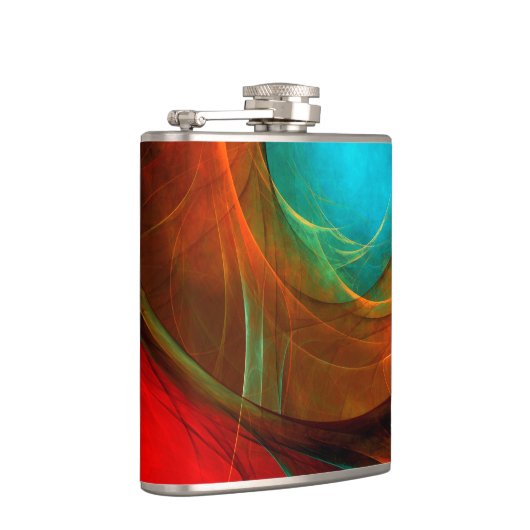 Blue Eye Modern Abstract Fine Art Cool Pattern #16 Heupfles (Rechts)