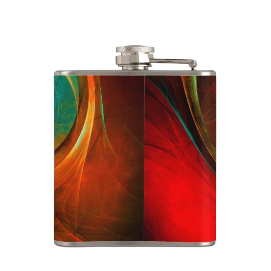 Blue Eye Modern Abstract Fine Art Cool Pattern #16 Heupfles (Achterkant)