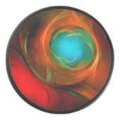 Blue Eye Modern Abstract Fine Art Cool Pattern #16 Hockey Puck (Voorkant)