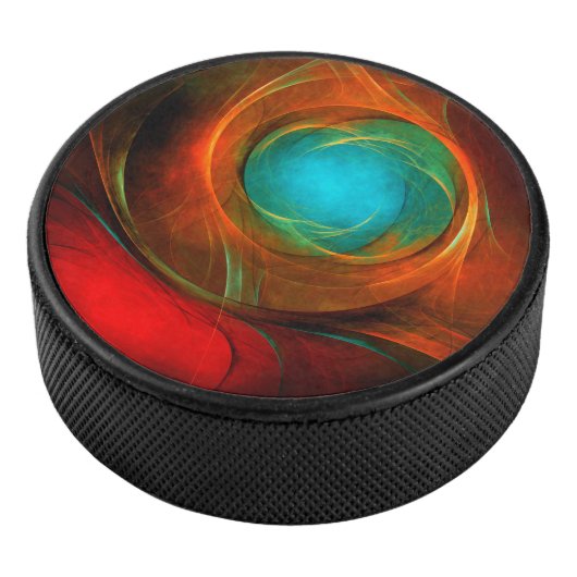 Blue Eye Modern Abstract Fine Art Cool Pattern #16 Hockey Puck (3/4)