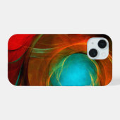 Blue Eye Modern Abstract Fine Art Cool Pattern #16 iPhone 15 Case (Achterkant horizontaal)