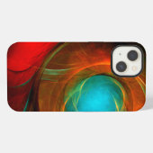 Blue Eye Modern Abstract Fine Art Cool Pattern #16 iPhone Hoesje (Achterkant horizontaal)