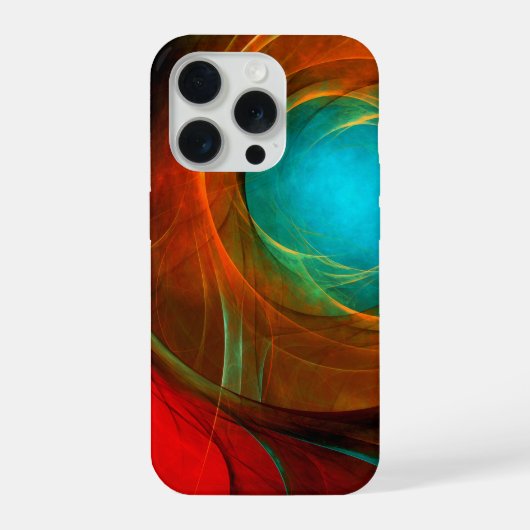 Blue Eye Modern Abstract Fine Art Cool Pattern #16 iPhone Hoesje (Achterkant)