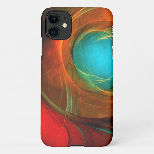 Blue Eye Modern Abstract Fine Art Cool Pattern #16 iPhone Hoesje (Achterkant)