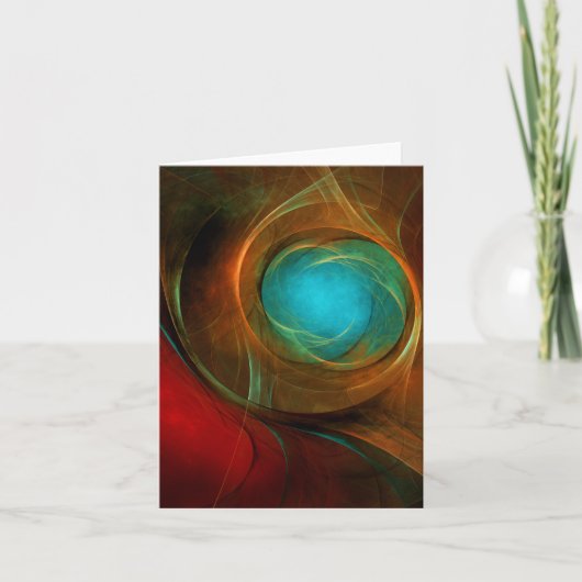 Blue Eye Modern Abstract Fine Art Cool Pattern #16 Kaart (Voorkant)