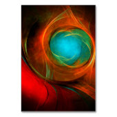 Blue Eye Modern Abstract Fine Art Cool Pattern #16 Kaart (Achterkant)