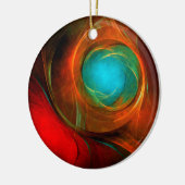 Blue Eye Modern Abstract Fine Art Cool Pattern #16 Keramisch Ornament (Links)