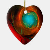 Blue Eye Modern Abstract Fine Art Cool Pattern #16 Keramisch Ornament (Rechts)