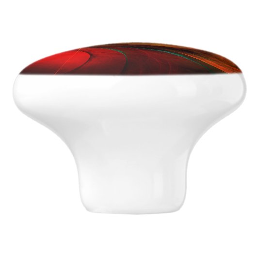 Blue Eye Modern Abstract Fine Art Cool Pattern #16 Keramische Knop (Zijkant)