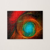 Blue Eye Modern Abstract Fine Art Cool Pattern #16 Legpuzzel (Horizontaal)