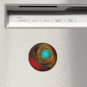 Blue Eye Modern Abstract Fine Art Cool Pattern #16 Magneet (Insitu (Vaatwasser))
