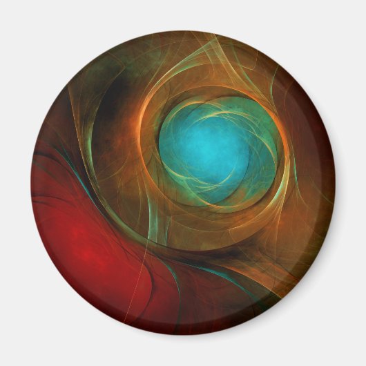 Blue Eye Modern Abstract Fine Art Cool Pattern #16 Magneet (Voorkant)