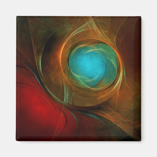 Blue Eye Modern Abstract Fine Art Cool Pattern #16 Magneet (Voorkant)