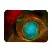 Blue Eye Modern Abstract Fine Art Cool Pattern #16 Magneet (Horizontaal)