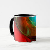 Blue Eye Modern Abstract Fine Art Cool Pattern #16 Mok (Voorkant links)
